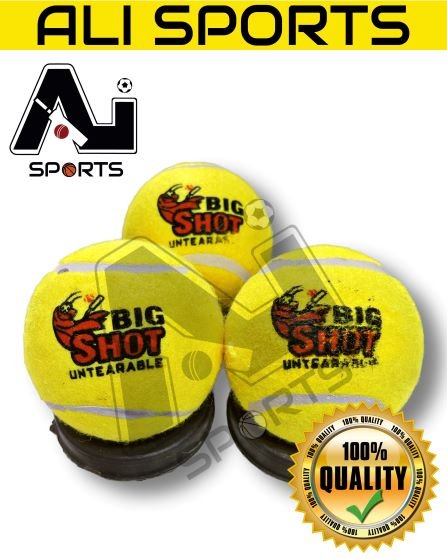 Big Shot Tennis Ball - Made of Unbreakable Hard Foam (6Pcs or 12Pcs)