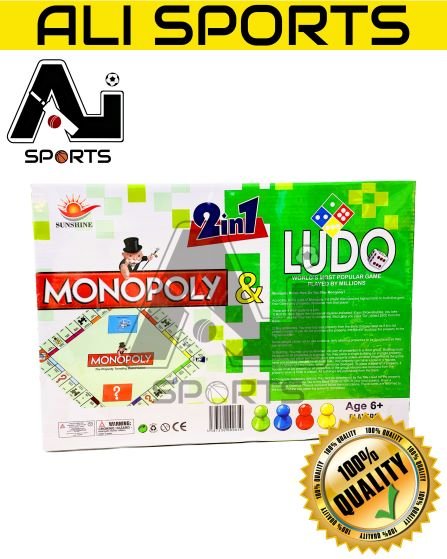 Monopoly & Ludo 2in1 Game - Double Fun Game