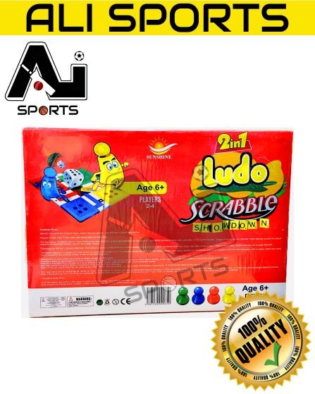 Scrabble & Ludo 2in1 Game - Double Fun Game