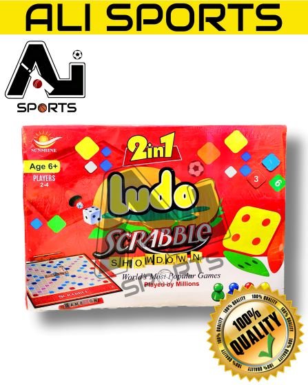Scrabble & Ludo 2in1 Game - Double Fun Game