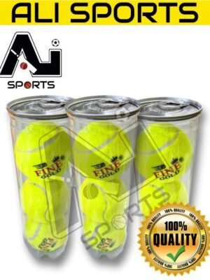 Fine Gold Tennis Ball - 3Pcs Bottle Pack (6Pcs or 12Pcs)