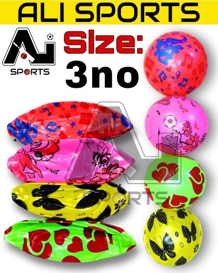 3no Size PVC soft Footballs for kids - Pack of 12Pcs