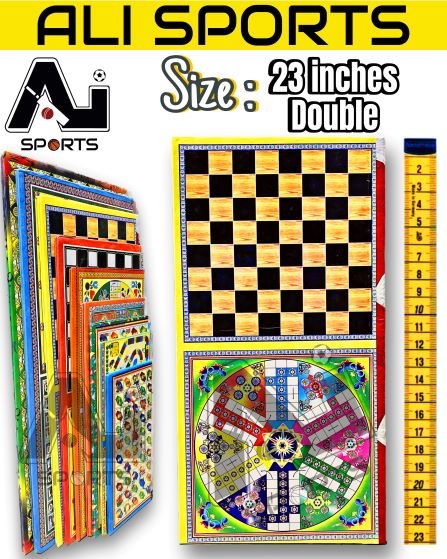 Ali Sports Double Cardboard/Gatta Ludo - 23 inches (6Pcs or 12Pcs)