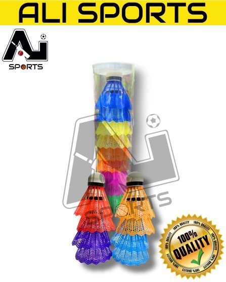 Plastic Multi-Shuttlecocks for kids - Made in China (Pack of 12 Pcs)