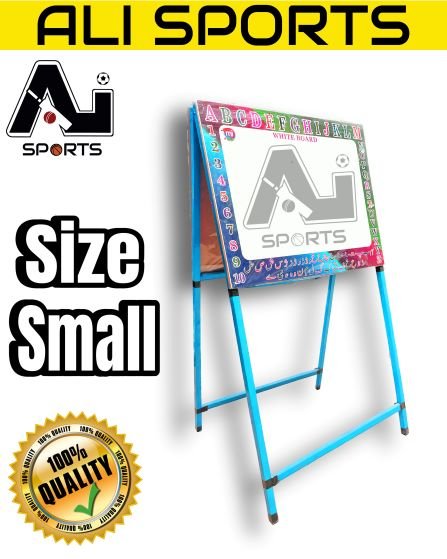 2 in 1 Small Wooden Standing Whiteboard and blackboard