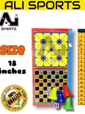 Ali Sports Hard Lasani Wooden Folding Ludo - 18 inches (6Pcs or 12 Pcs)
