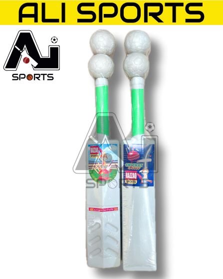 Large Razzaq Double ball Plastic Bat - Pack of 12Pcs