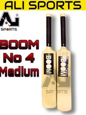 Boom-4no Medium Plastic Bat - Extra Hard Plastic Bat (6Pcs or 12Pcs)