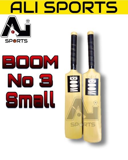 Boom-3no Small Plastic Bat - Extra Hard Plastic Bat (6Pcs or 12Pcs)