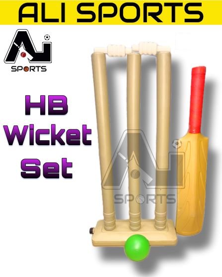 Victory Small Bat and Wickets Set (Plastic)