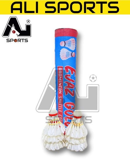 Ejaz Gold Feather Shuttlecocks - Pack of 12Pcs