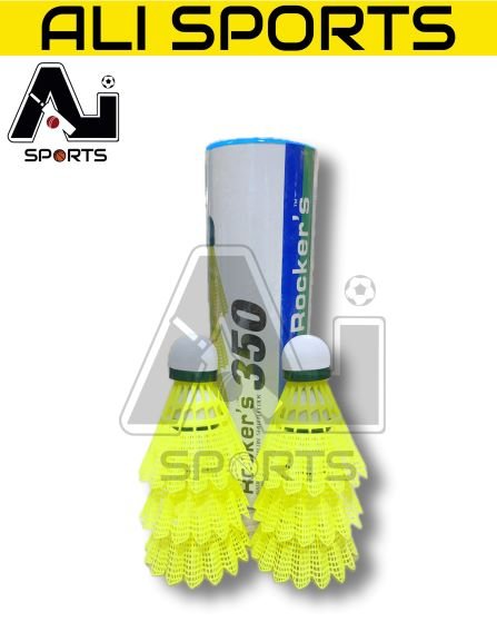 Rocker's 350 Plastic Shuttlecocks - Pack of 6Pcs